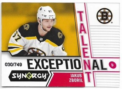 2018-19 Upper Deck Synergy JAKUB ZBORIL Rookie Exceptional Talent 030/749 - Image 1 of 2