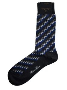 BROOKS BROTHERS BAUMWOLLMISCHUNG HERREN KLEID SOCKEN SCHUHGRÖSSE 7,5-12 ITALIEN - Bild 1 von 5