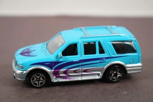 1999 Motormax 1:64 Blue Lincoln Navigator Diecast LQQK - Picture 1 of 6