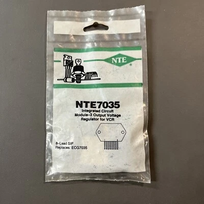 1 Each ~ NTE7035 ~ Module 3 Output Voltage Regulator for VCR ~ 8 Pin SIP ~ NOS - Image 1 of 3