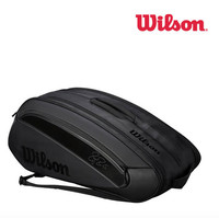 Wilson Roger Federer DNA 12PK Tennis Backpack Black Badminton Squash WRZ 832812