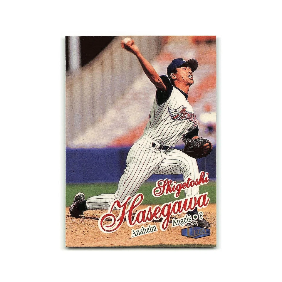 Shigetoshi Hasegawa 1998 Fleer Ultra #116 Anaheim Angels Baseball Card NM - Image 1 of 3