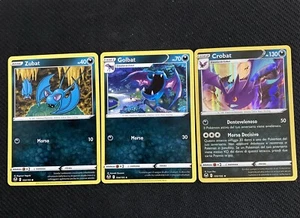ZUBAT + GOLBAT + CROBAT 105/195 in Italiano POKEMON Tempesta Argentata - Picture 1 of 1