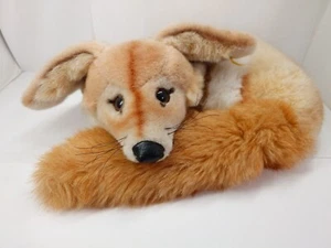 Peluche Steiff Xorry el Zorro Blanco Orejas Grandes Acurrucadas Raro Original De Colección - Imagen 1 de 8
