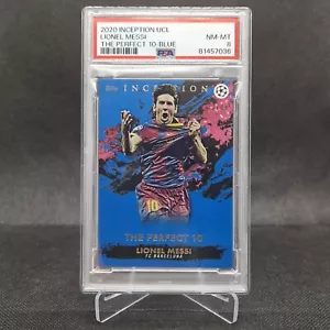 Topps Inception UCL 2020-21 - Lionel Messi FC Barcelona /49 PSA 8 - Imagen 1 de 2