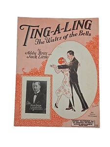 Spartiti Vintage Ting-A-Ling Valzer Of The Bells 1926 Addy Britt Herb Carlin - Foto 1 di 6