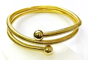 QVC Italian Silver Yellow Clad 4-in-1 Convertible Necklace to Bracelet, 47.0g - Picture 1 of 6