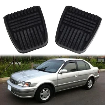 1 Pair Rubber Replacement Brake Clutch Pedal Pads Cover For Toyota Tercel 87-99 - Imagem 1 de 4