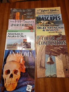 8 Lot Vintage Walter Foster Art Instruction Books How to Paint / Draw  - Picture 1 of 11