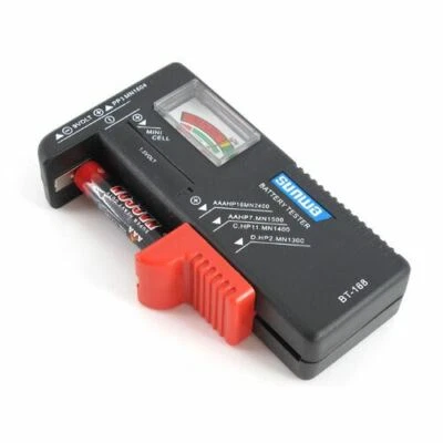 AA/AAA/PP3/6F22  Universal Button Cell Battery Volt Tester Checker 9V 1.5V - Image 1 of 3