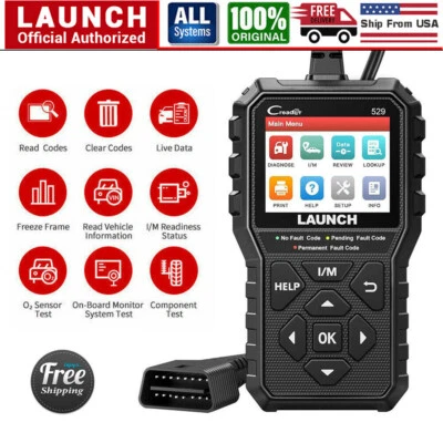 Lector de códigos de escáner Check Engine Light Emission Test EOBD OBD2 como Foxwell NT301 Foto 1 de 4