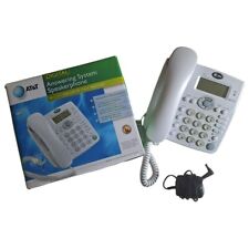ATT I855 Answering Machine System Speakerphone Caller ID Landline White Digital