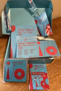 Peter Gabriel I/O Tour VIP Box Pins Notebook Coasters Tour Card & VIP Badge - Picture 1 of 8