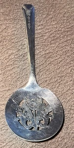 Vintage 1940 Pierced Bonbon Spoon Oneida Milady Community Silver Plate 4.5” Lot - Picture 1 of 3
