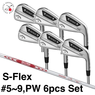 Callaway APEX PRO 24 Iron Wedge #5~9,PW 6pcs Set S-Flex N.S.PRO MODUS3 TOUR 105 - Image 1 of 4