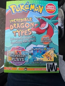 100% Official Magazine Pokemon  Activities Dragon Types 2025 - Picture 1 of 2