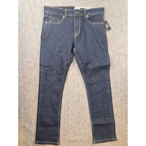 Volcom Vorta Slim Straight Stretch Denim Jeans Blue Mens Size 34x32 NEW - Picture 1 of 12