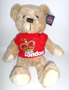 Glorious Britain Teddybär braun mit London Hemd verbunden 14 Zoll Stofftier - Bild 1 von 7