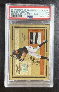 2004 Donruss Classics Dress Code Jersey Prime /25 Miguel Cabrea #DC-38 PSA 7 - Bild 1 von 2