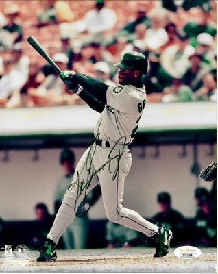 SEATTLE MARINERS KEN GRIFFEY JR SIGNED 8x10 JSA COA AUTHENTIC VINTAGE AUTO PHOTO - Image 1 of 2