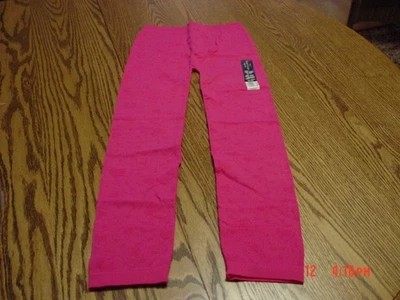 Girls Pink Seamless Leggings by Faded Glory One Size Fits Most 7-16 - Image 1 of 3