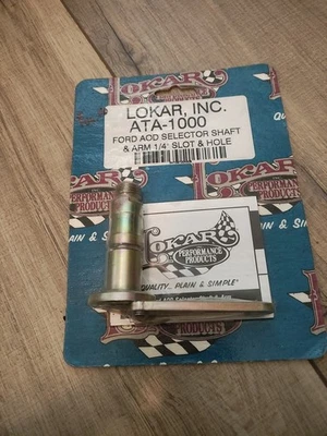 Lokar ATA-1000 Ford AOD Selector Shaft And Arm 1/4 Slot And Hole New In Package  - Изображение 1 из 4