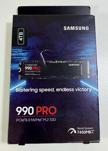 Samsung 990 Pro Ssd 4tb Pcie 4.0 M.2 2280 Internal Solid State Hard Drive - Afbeelding 1 van 2