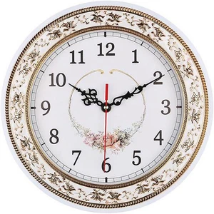 Leise moderne Quarz Blumen Design Deko Wanduhr nicht tickend digital 11- - Bild 1 von 12