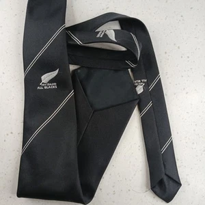New Zealand All Blacks Club Rugby Union Mens Neck Tie Eskay Made In New Zealand - Picture 1 of 7