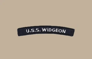 US Navy MSC-208 USS Widgeon Minesweeper UIM Shoulder Rocker Tab (01) - Foto 1 di 1