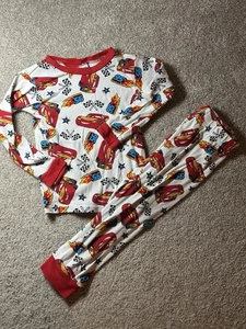 Disney Cars 3 Long Sleeve Snug Fit Pajama Set Size 5T - Picture 1 of 11