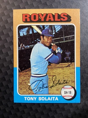 Nm Tony Solaita #389 1975 Topps Mini Kansas City Royals - Image 1 of 2