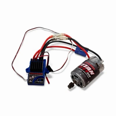 Traxxas XL5HV 3S ESC W/ Titan 21T 550 Motor TRX-4 EC5 Plug *Mint Low Use* - Image 1 of 4
