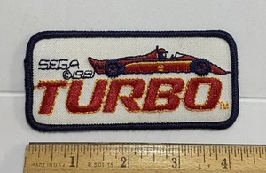 Vintage Sega Turbo Arcade Racing Game Souvenir Embroidered Patch Badge - Picture 1 of 3