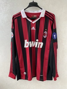 AC MILAN 2009/2010 #22 KAKA Long Sleeve Football Shirt Soccer Jersey Size L - Picture 1 of 15