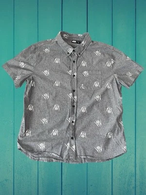 Camisa gris manga corta con botones Star Wars Darth Vader para hombre talla XXL Foto 1 de 4