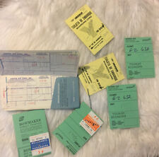Vintage United Air Lines Tickets, Baggage Check, Boarding Pass - Oct 9 1967