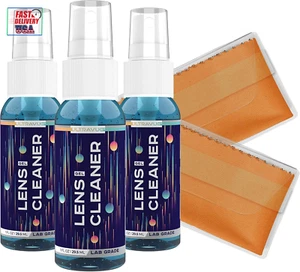 Eyeglass Gel Lens Cleaner Spray Kit - 3 X 1Oz Gel Eyeglasses Cleaner Spray Bottl - Picture 1 of 12