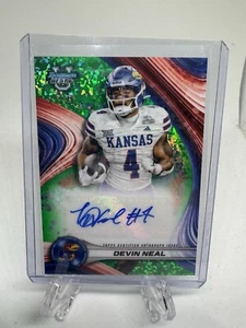 Devin Neal 2024 Bowman’s Best University Refractor Auto #BOA-DN Kansas Autograph - Picture 1 of 6