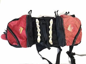 Kelty K-9 Sherpa Dog Pack Size Large Hiking Backpack Red Black Trail Bag USA