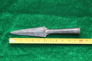 v. v old iron rare antique indo-Persian rajput Maratha war spear-head/lance pipe - Picture 1 of 14