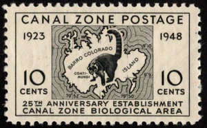 Canal Zone Stamp Scott # 141 Mint NH F-VF 10 Cents Biological Area Commemorative - Picture 1 of 1