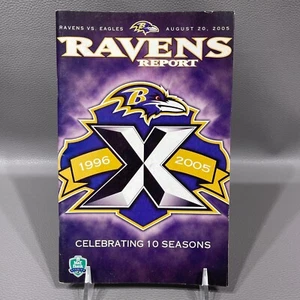Libretto Rapporto Baltimore Ravens 20 Agosto 2005 Vs Eagles 10 Stagioni Anniversario 8/20 - Foto 1 di 2