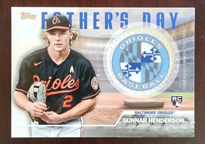 2023 Topps Series 2 - Gunnar Henderson  Father's Day Commemorative Team Patch RC - Image 1 of 2