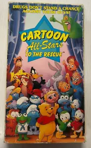 Cartoon All-Stars To The Rescue VHS 1990 Tested Ducktales Slimer Alf Smurfs Bugs - Picture 1 of 3