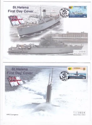 St. Helena 2002 Ship Theme Set of 6 FDC First Day Cover - Image 1 of 4