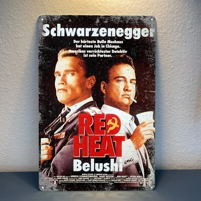 ART DECOR Red Heat Film Metall Poster Blechschild 20x30cm