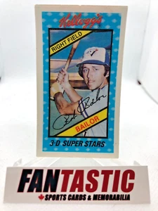 Bob Bailor#16 1980 Kellogg's 3-D Super Stars Toronto Blue Jays - Picture 1 of 2