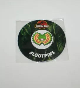 Jurassic Park Dilophosaurus Dinosaur Pin Lootpins Lootcrate 2018 ~ NIP - Picture 1 of 2