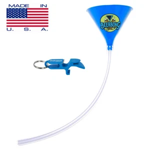 Embudo de bong de cerveza grande (3’ de largo) | Embudo azul y llavero de escopeta | Hecho en EE. UU. - Imagen 1 de 5